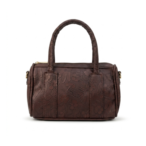 Dark Brown Barrel handbag for women | Sevoye