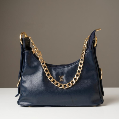 Elegant Navy Blue Shoulder Bag